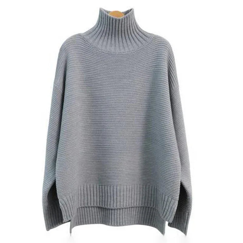 Luxurious Women’s Cashmere Turtleneck Knitted Sweater – Soft, Breathable, Versatile Pullover - Allen-Fitness