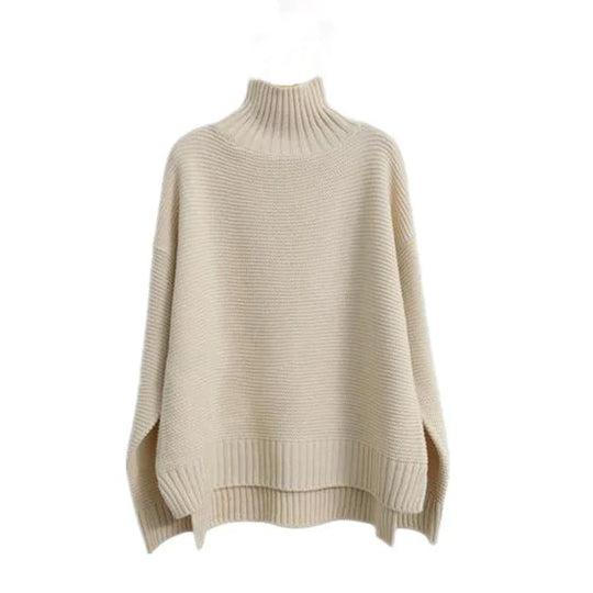 Luxurious Women’s Cashmere Turtleneck Knitted Sweater – Soft, Breathable, Versatile Pullover - Allen-Fitness