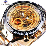 Luxury Waterproof Skeleton Watch for Men - Mechanical Hand Wind Design, Elegant Style - Allen-Fitness
