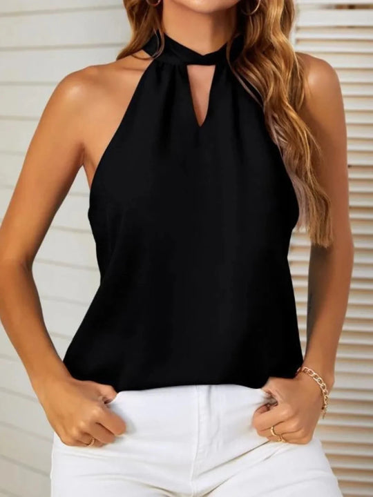 Mandy Cutout Grecian Neck Tank - Premium Fitness &amp; Activewear for Men &amp; Women|UK