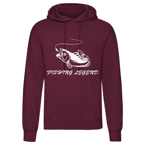Machine washable label on the Fishing Legend Hoodie, emphasizing easy care for everyday use.