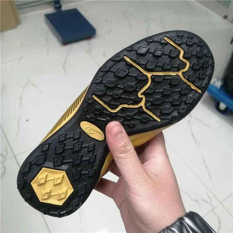 Men and Kids Football Boots Leather Cleats Training Soccer Shoes - Allen-Fitness