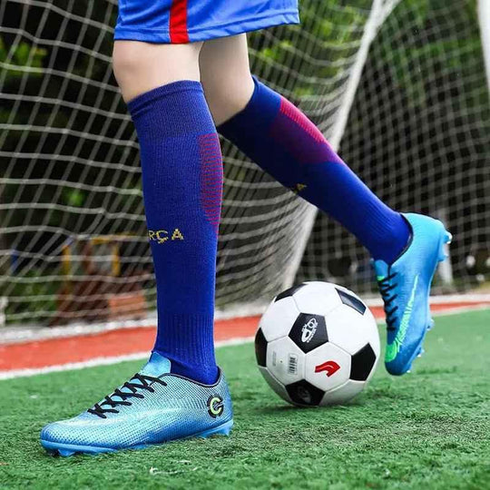 Men Cleats Sports Football Boots and Kids Soccer Shoes - Allen-Fitness