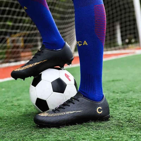 Men Cleats Sports Football Boots and Kids Soccer Shoes - Allen-Fitness
