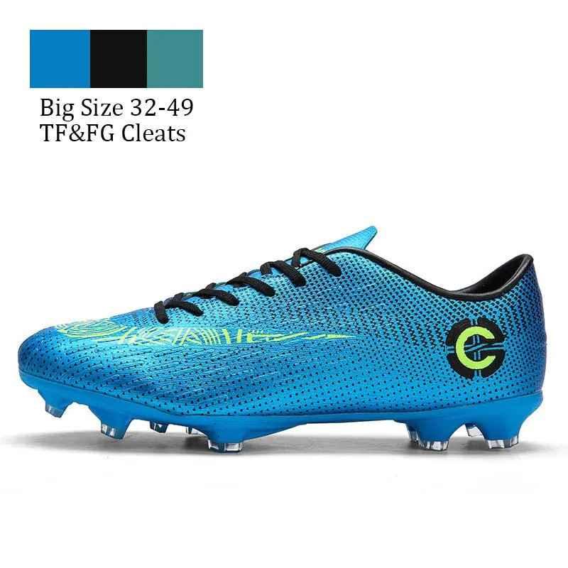 Men Cleats Sports Football Boots and Kids Soccer Shoes - Allen-Fitness