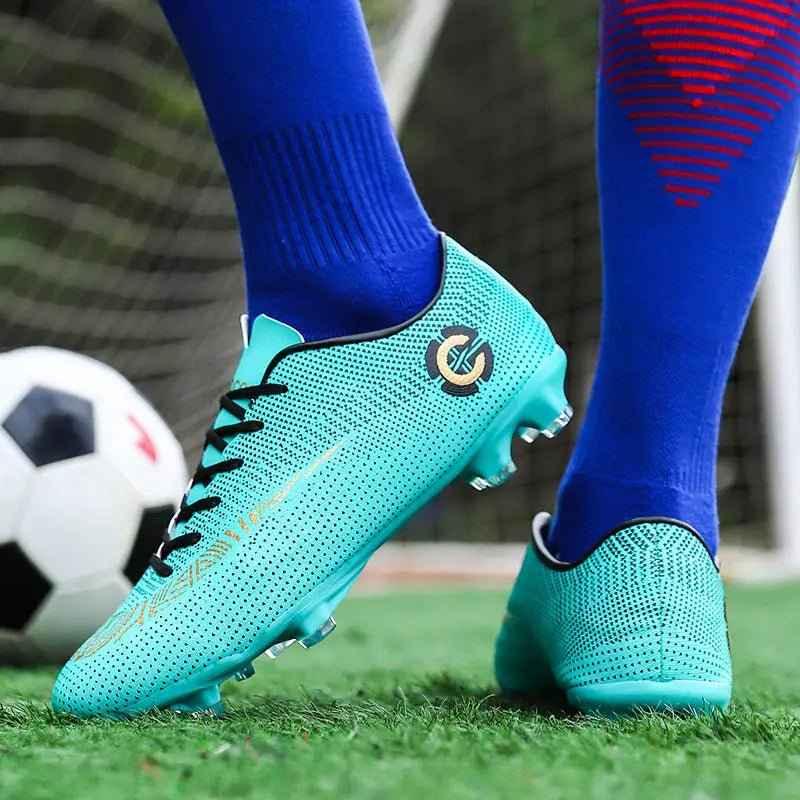 Men Cleats Sports Football Boots and Kids Soccer Shoes - Allen-Fitness