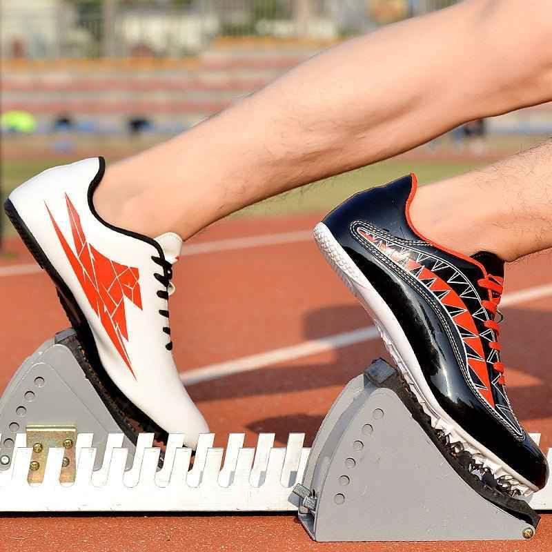 Men Track Field Shoes Women Spikes Sneakers Athlete Running Training Shoes Lightweight Match Spike Sport Shoes Zapatos Size 45 - Allen-Fitness