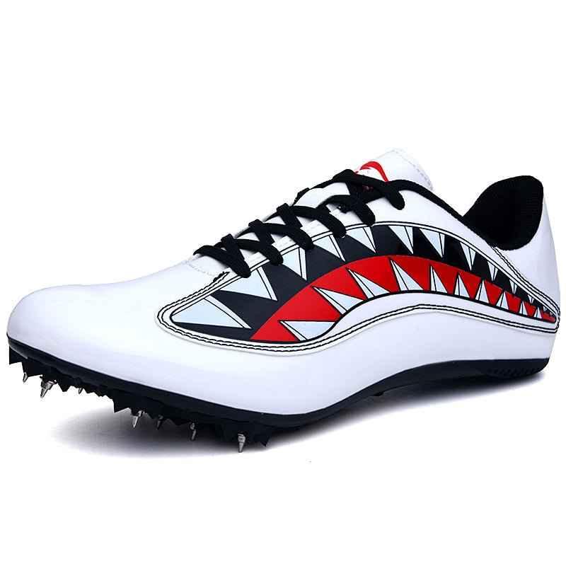 Men Track Field Shoes Women Spikes Sneakers Athlete Running Training Shoes Lightweight Match Spike Sport Shoes Zapatos Size 45 - Allen-Fitness