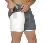 Breathable Gym Shorts for Men - 2 in 1 Lightweight Quick Dry Athletic Shorts with Towel Loop - Allen-Fitness