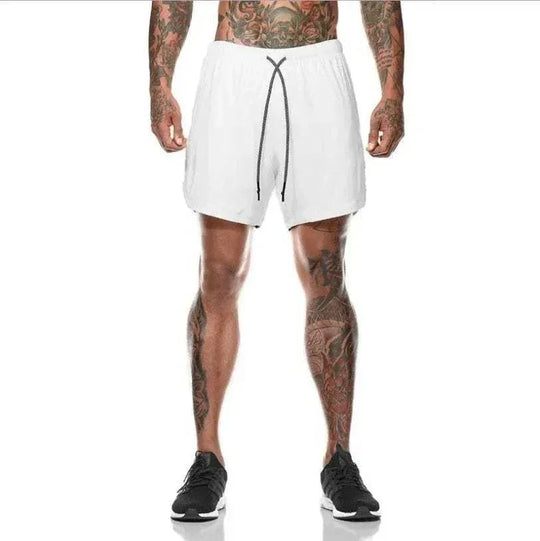 Breathable Gym Shorts for Men - 2 in 1 Lightweight Quick Dry Athletic Shorts with Towel Loop - Allen-Fitness