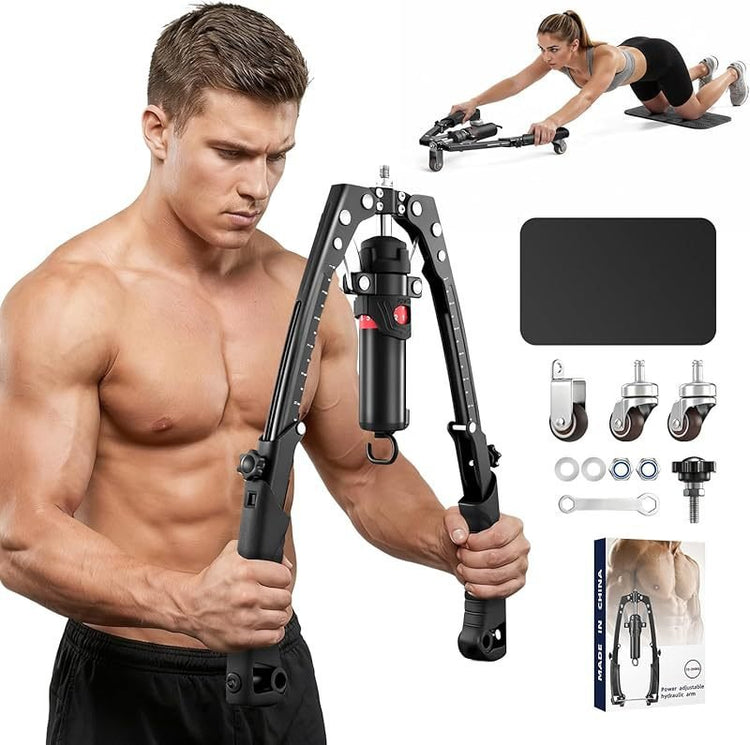 Men's adjustable hydraulic arm strength bar - Premium Fitness & Activewear