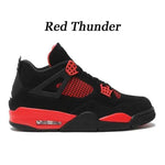 Men's and Women's OG AJ 4 Retro Red Thunder Canvas Retro 4 Shoes - Allen-Fitness