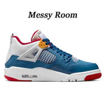 Men's and Women's OG AJ 4 Retro Red Thunder Canvas Retro 4 Shoes - Allen-Fitness