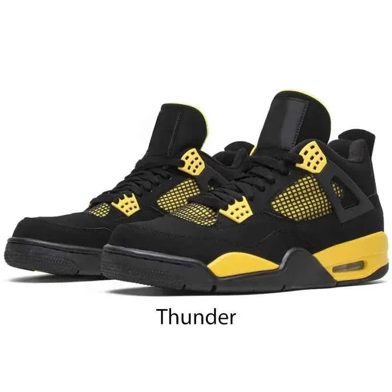 Men's and Women's OG AJ 4 Retro Red Thunder Canvas Retro 4 Shoes - Allen-Fitness