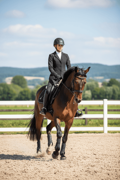 Men's Black Equestrian Jacket Men - Breathable Linen Cotton Blend, Classic Tailored Fit - Allen - Fitness