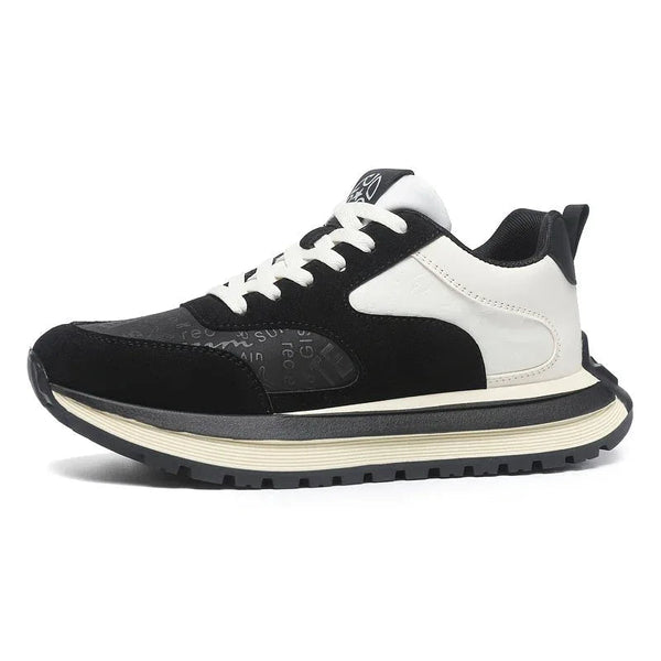 Men's Casual Sneakers- Comfortable, Non-Slip, Lace-Up Shoes with Embossed "TEAM" Design