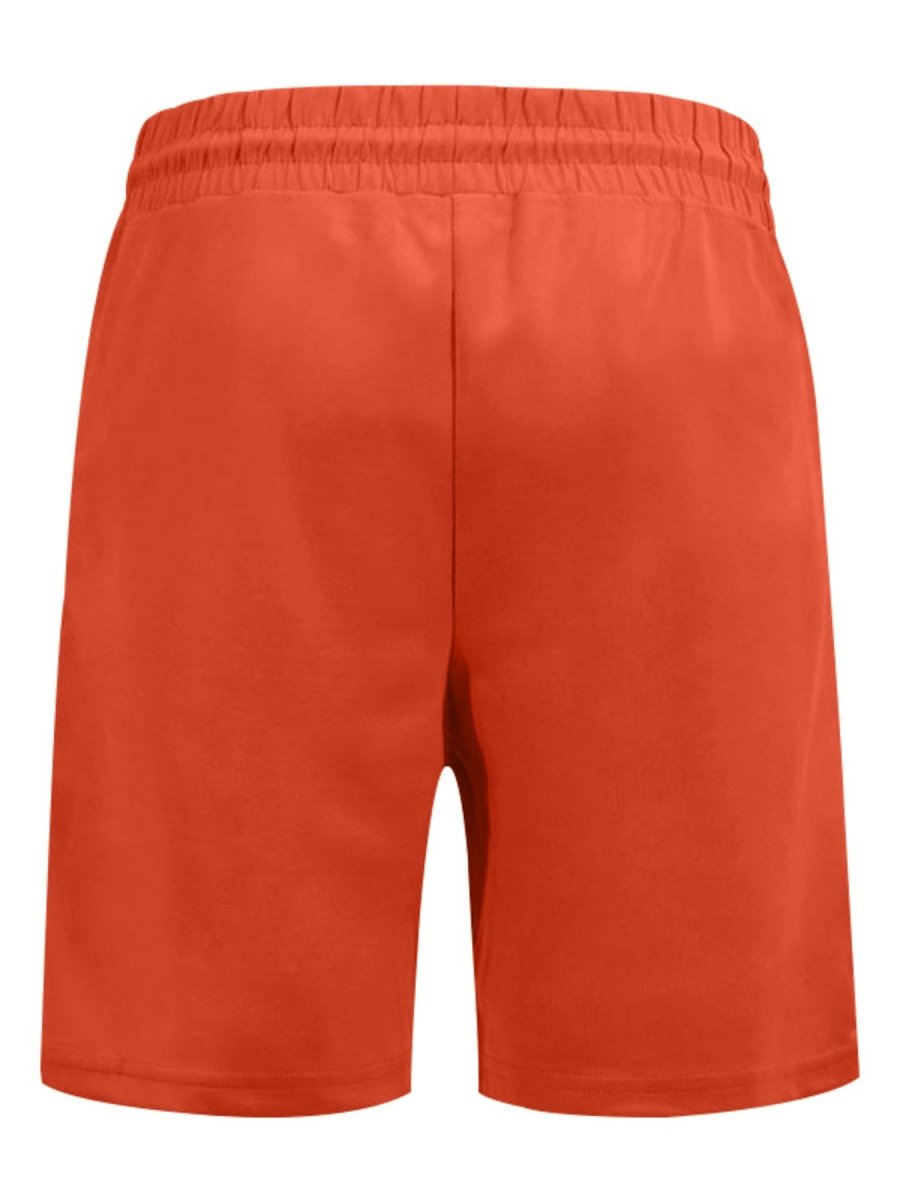 Orange shorts on a white background