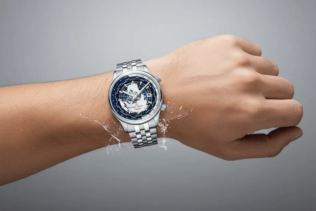 Mens Fully Automatic Mechanical Watch with 100m Water Resistance, Blue &amp; Black Dial Options - Allen-Fitness