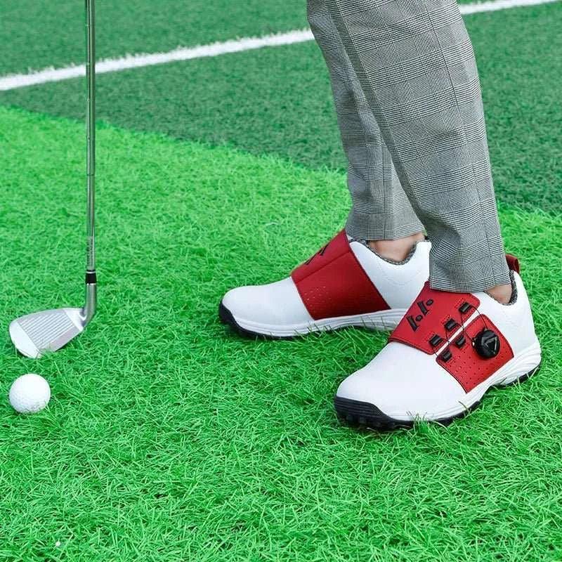 Men's Waterproof Non-Slip Golf Shoes with Rotation Shoelaces - Stylish & Durable Design 99 - Allen-Fitness