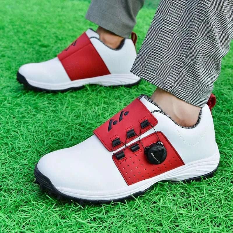 Men's Waterproof Non-Slip Golf Shoes with Rotation Shoelaces - Stylish & Durable Design 99 - Allen-Fitness