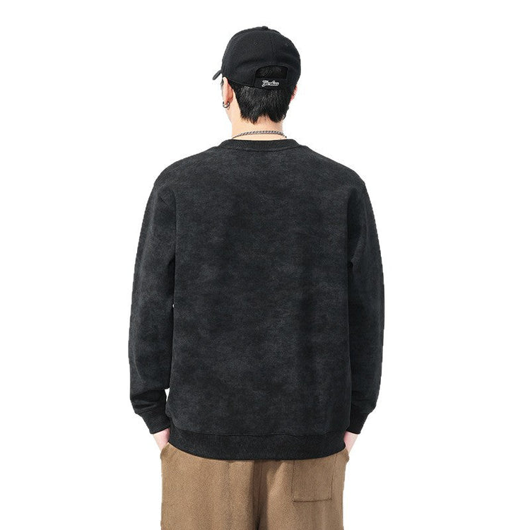 Men's Long Sleeve Heavyweight Cotton T-Shirt Loose Fit Base Layer Top - Premium Fitness & Activewear for Men & Women|UK