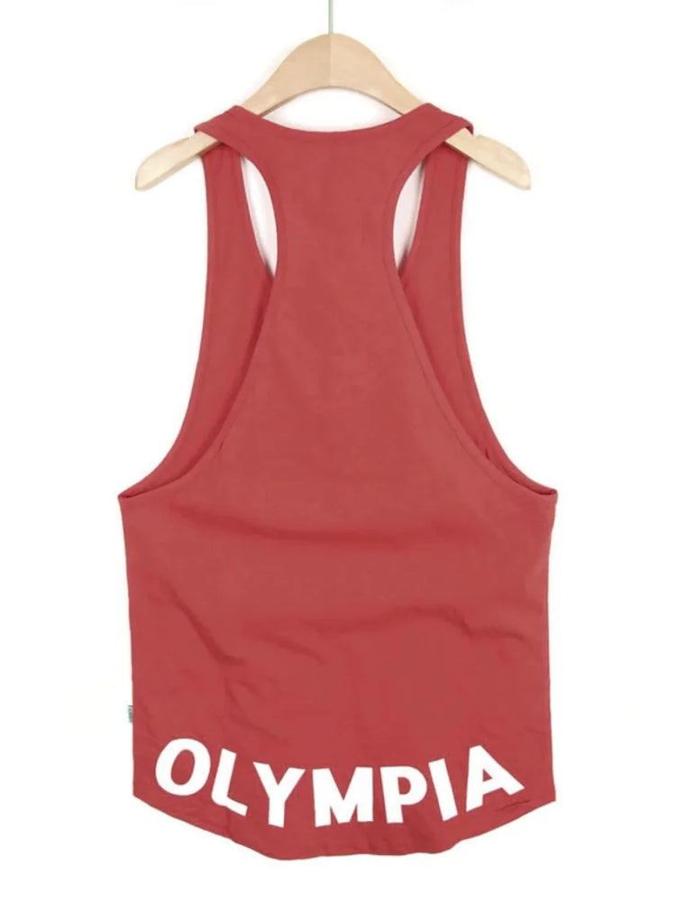 Men's Plus Size Letter Graphic Wide Strap Tank - Premium Fitness & Activewear for Men & Women|UK