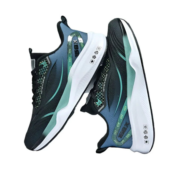 Men's Plus Size Running Shoes - Lightweight Knitted Mesh, Shock-Absorbing Soles for Comfort