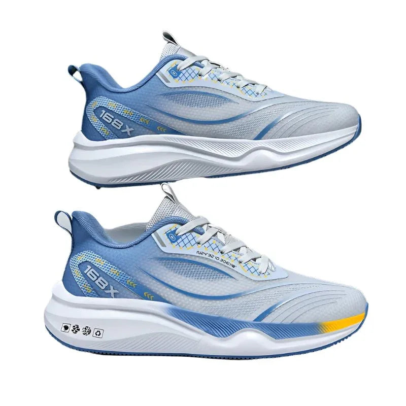 Men's Plus Size Running Shoes - Lightweight Knitted Mesh, Shock-Absorbing Soles for Comfort - Allen-Fitness