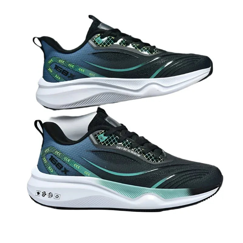 Men's Plus Size Running Shoes - Lightweight Knitted Mesh, Shock-Absorbing Soles for Comfort - Allen-Fitness