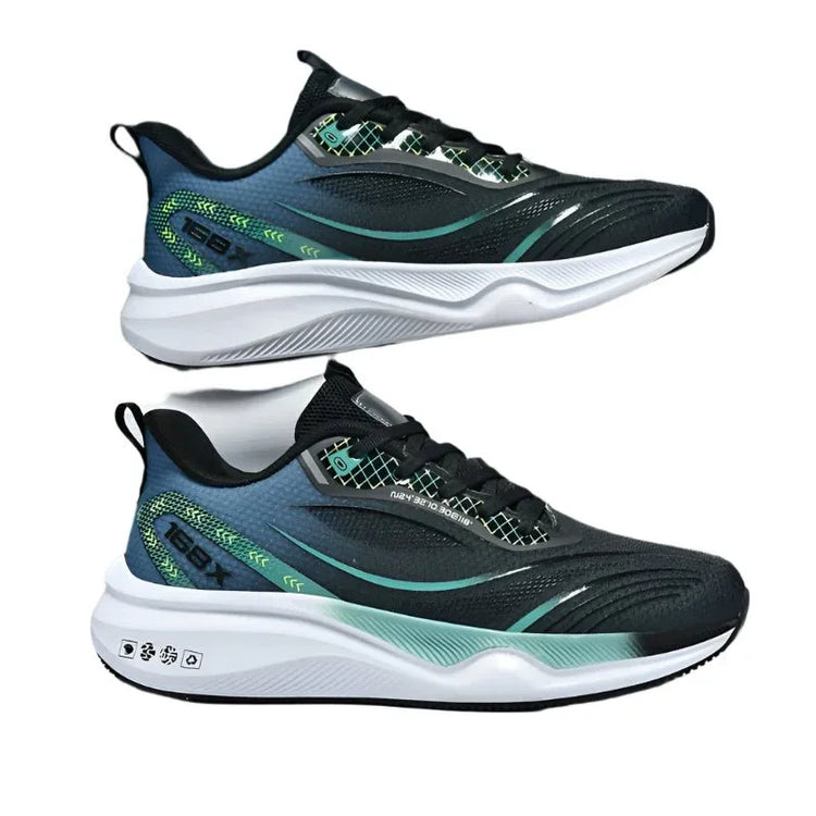 Men's Plus Size Running Shoes - Lightweight Knitted Mesh, Shock-Absorbing Soles for Comfort - Allen-Fitness