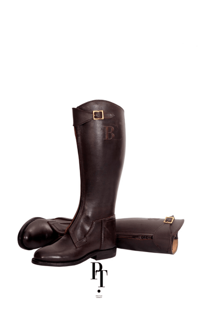 Men's Polo Riding Boots - Handcrafted Full - Grain Leather with YKK Zipper and Buffalo Sole - Allen - Fitness