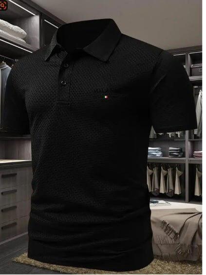 Men's Short Sleeve Polo Shirt with Printed Design, Loose Fit in Various Colors and Sizes S-6XL - Allen-Fitness