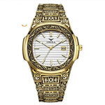 Men's Retro Watch ONOLA 3808 Waterproof Quartz with Steel Strip and Custom Muslim Azan Feature - Allen-Fitness