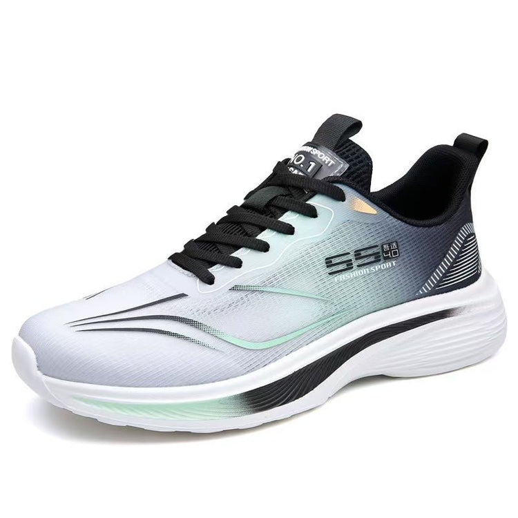 Men's Shoes 2024 Running Shoes Autum New Mesh Breathable Sports Shoes Versatile Casual Lightweight Soft Sole Shock-Absorbing Running Shoes - Premium Fitness & Activewear