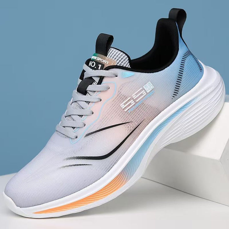 Men's Shoes 2024 Running Shoes Autum New Mesh Breathable Sports Shoes Versatile Casual Lightweight Soft Sole Shock-Absorbing Running Shoes - Premium Fitness & Activewear