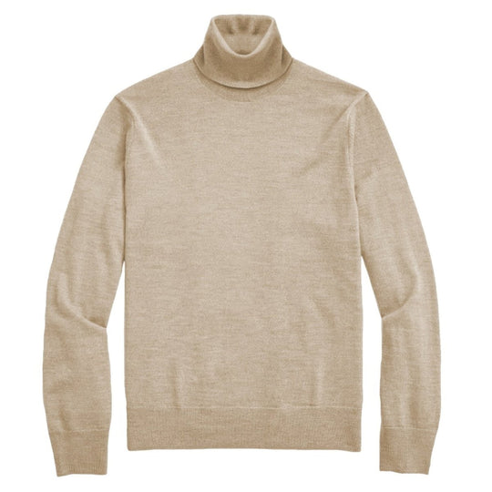 White turtleneck sweater on a white background