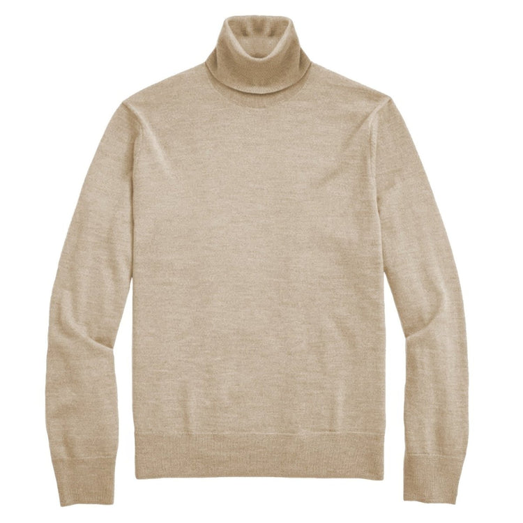 White turtleneck sweater on a white background