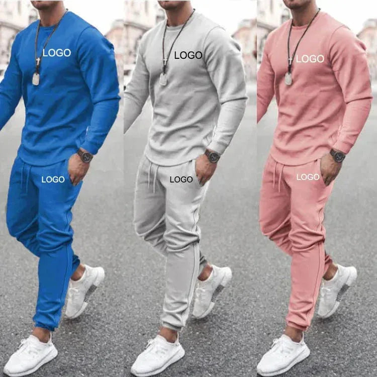Men's Tracksuit Jogger Set - 2 Piece Set with Customization Options for Gym, Running & Leisure - Allen-Fitness