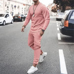 Men's Tracksuit Jogger Set - 2 Piece Set with Customization Options for Gym, Running & Leisure - Allen-Fitness