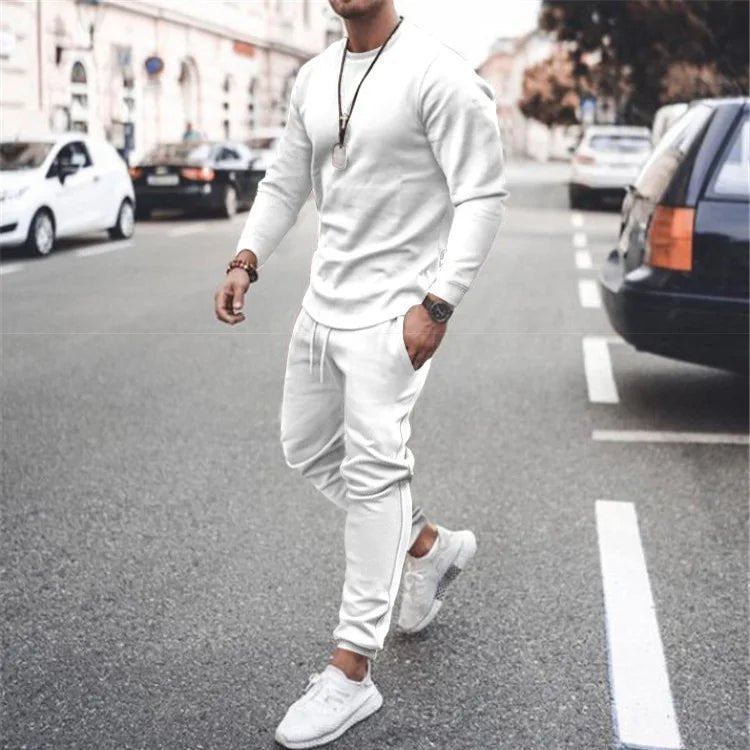 Men's Tracksuit Jogger Set - 2 Piece Set with Customization Options for Gym, Running & Leisure - Allen - Fitness