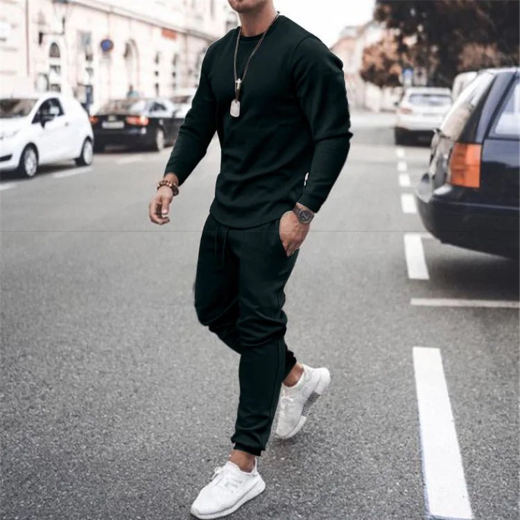 Men's Tracksuit Jogger Set - 2 Piece Set with Customization Options for Gym, Running & Leisure - Allen - Fitness