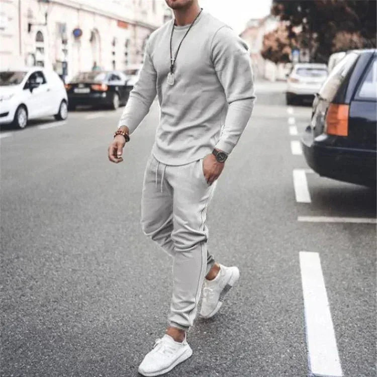 Men's Tracksuit Jogger Set - 2 Piece Set with Customization Options for Gym, Running & Leisure - Allen-Fitness