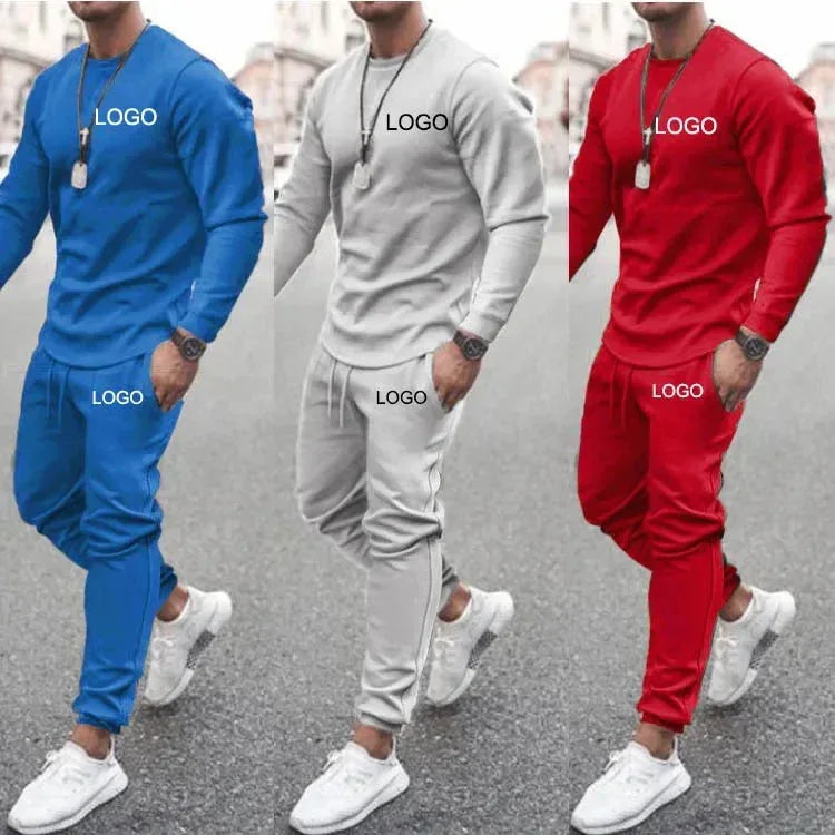 Men's Tracksuit Jogger Set - 2 Piece Set with Customization Options for Gym, Running & Leisure - Allen-Fitness