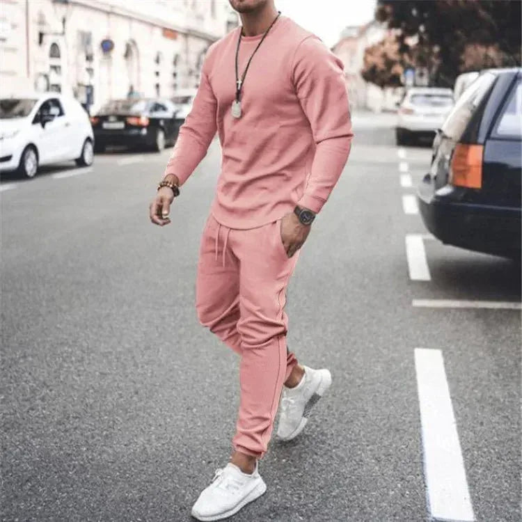 Men's Tracksuit Jogger Set - 2 Piece Set with Customization Options for Gym, Running & Leisure - Allen-Fitness