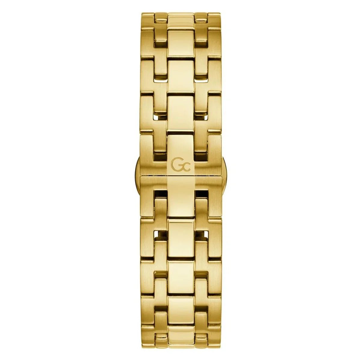 Men's Watch GC Watches Ø 45 mm - Stylish Black Dial, Golden Stainless Steel Bracelet, Quartz Movement - Allen-Fitness