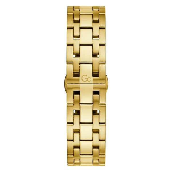 Men's Watch GC Watches Ø 45 mm - Stylish Black Dial, Golden Stainless Steel Bracelet, Quartz Movement - Allen-Fitness