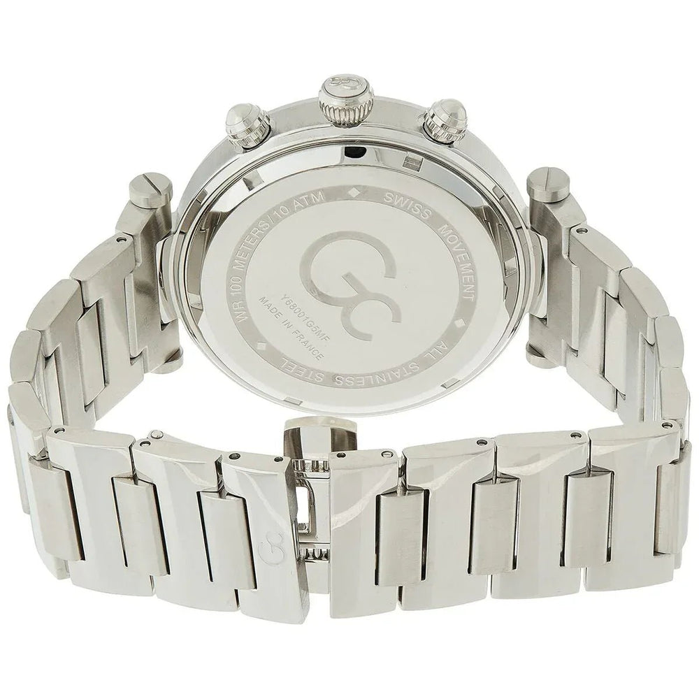Men's Watch GC Watches Y68001G5MF, Stylish 44mm Stainless Steel Quartz with Grey Dial - Allen-Fitness
