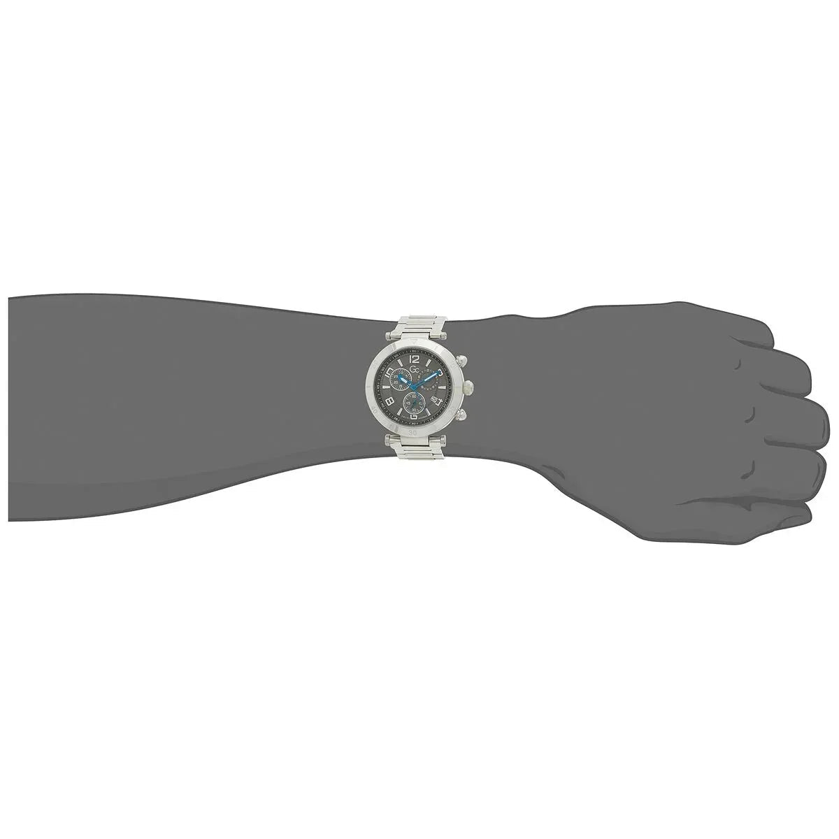 Men's Watch GC Watches Y68001G5MF, Stylish 44mm Stainless Steel Quartz with Grey Dial - Allen-Fitness