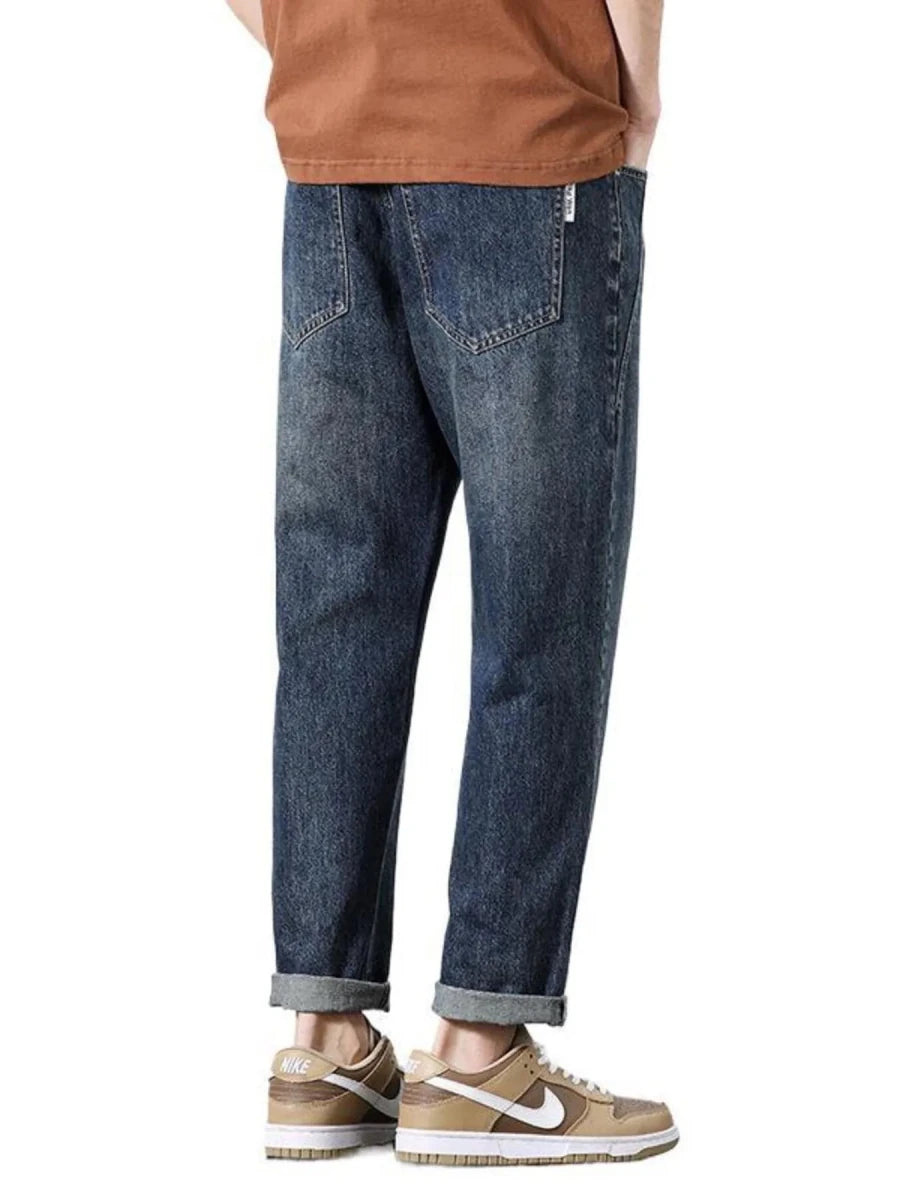 Wide Leg Denim Pants for Men - Premium Fitness &amp; Activewear for Men &amp; Women|UK