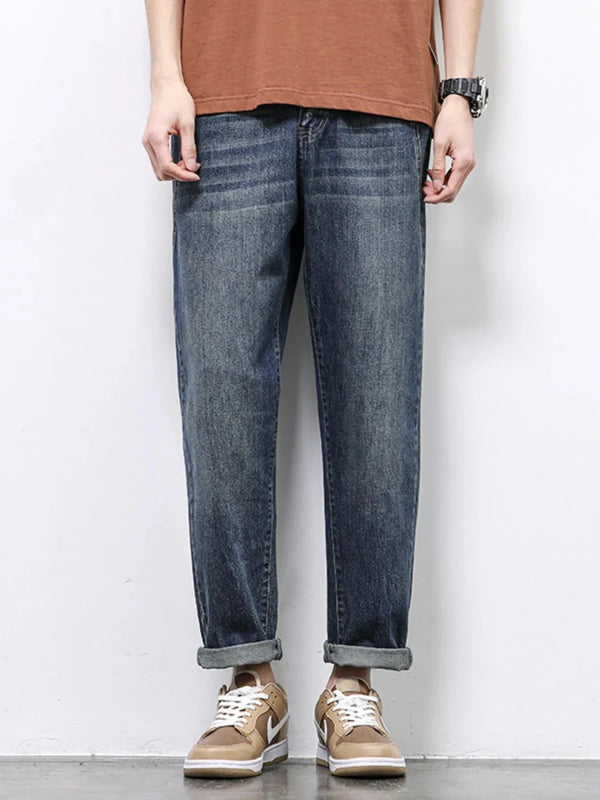 Wide Leg Denim Pants for Men - Premium Fitness & Activewear for Men & Women|UK